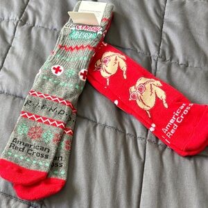 Friends Fans! Bundle of 2 Pairs of Socks - Red and Gray